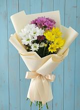 Букет цветов из:  Хризантемы в Краснофарфорном