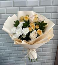 Букет цветов из:  Розы и Хризантемы в Краснофарфорном