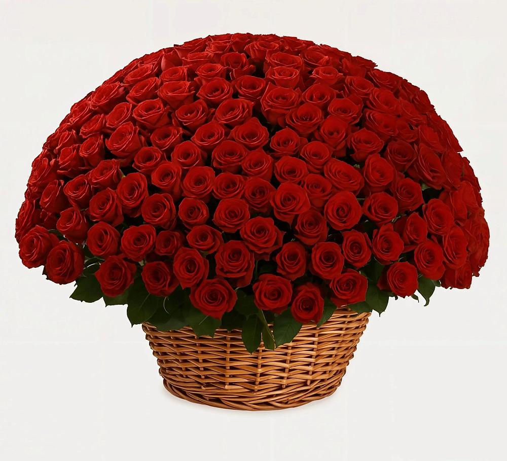 Премиум букет из: Розы в Краснофарфорном