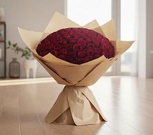 Букет 101 Красная роза в Краснофарфорном