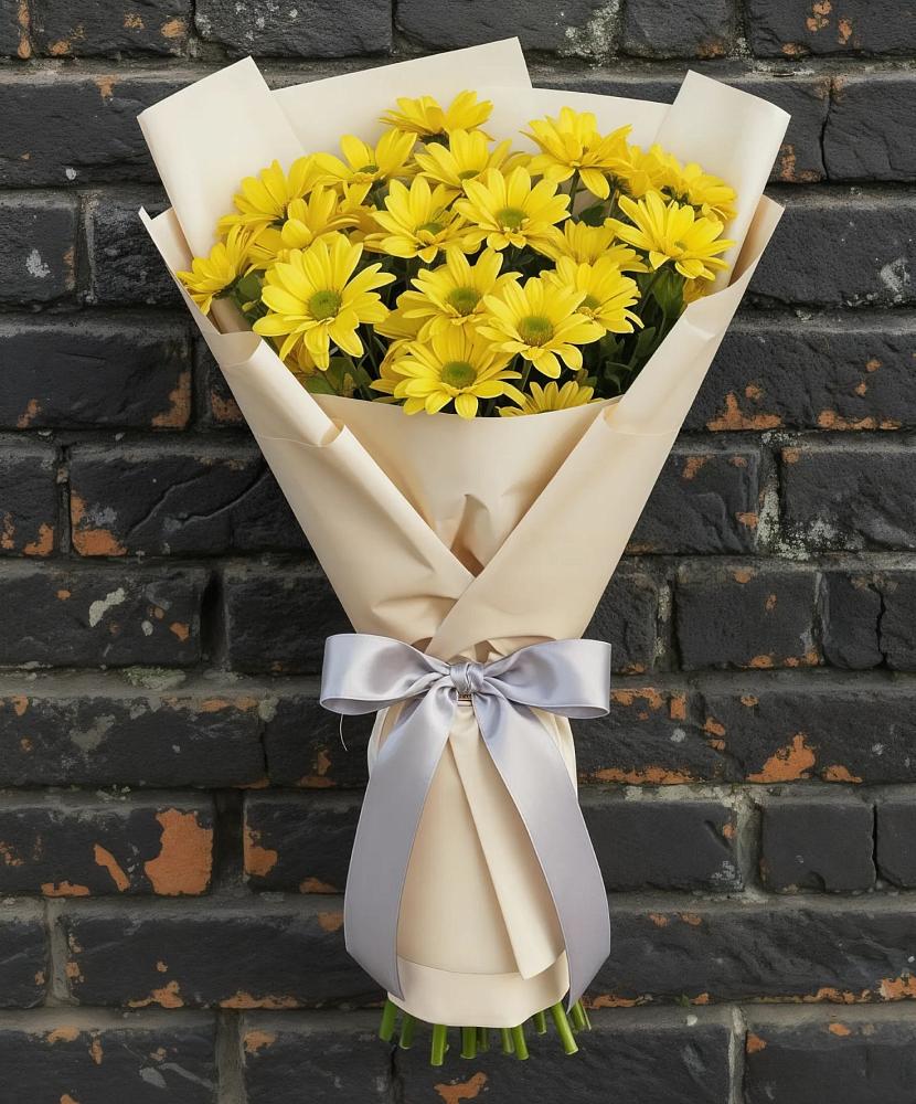 Букет цветов из: Хризантемы в Краснофарфорном