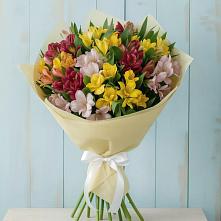 Букет цветов из:  Альстромерии в Краснофарфорном