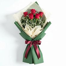 Букет цветов из:  Розы в Краснофарфорном