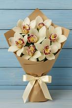 Букет цветов из:  Орхидеи и Розы в Краснофарфорном